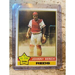 1978 Topps Johnny Bench Cincinnati Reds NL All Star Catcher #300 Baseball Card I